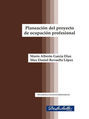 cover image of Planeación del proyecto de ocupación profesional